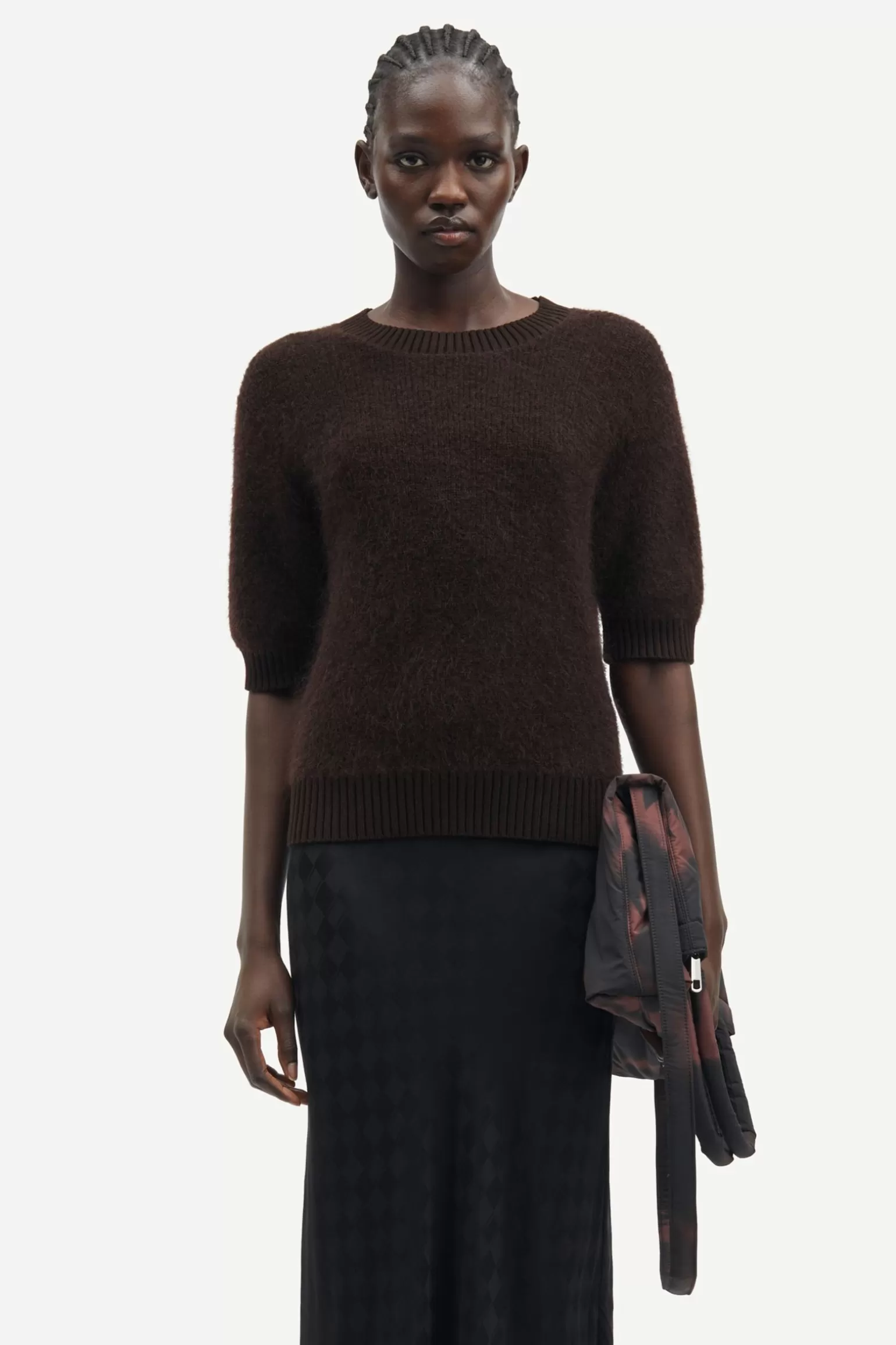 Dame Samsøe Samsøe Strik*JEANNE SHORT SLEEVES 14945