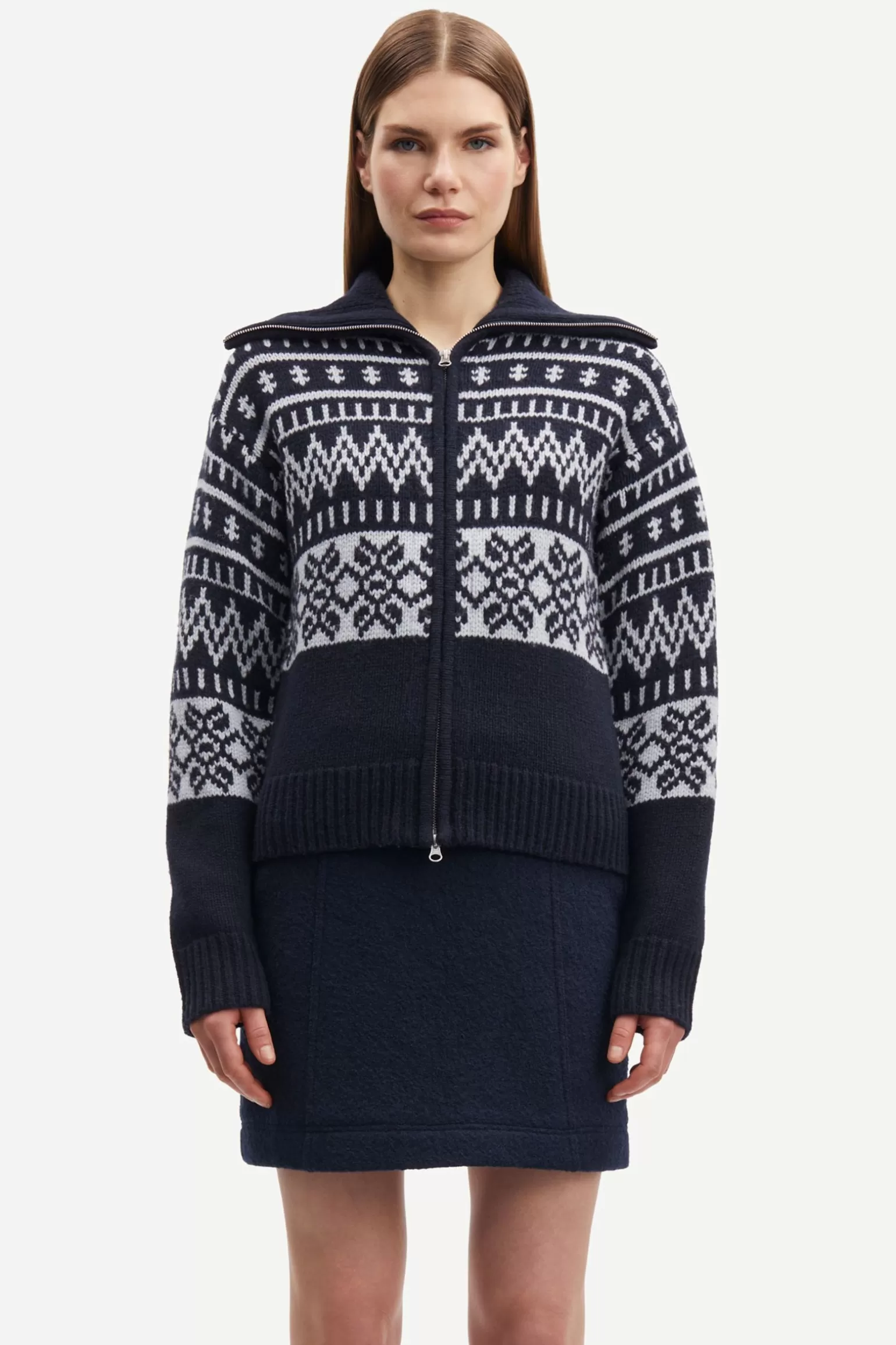 Dame Samsøe Samsøe Strik*SALOUISA ZIP CARDIGAN 11250