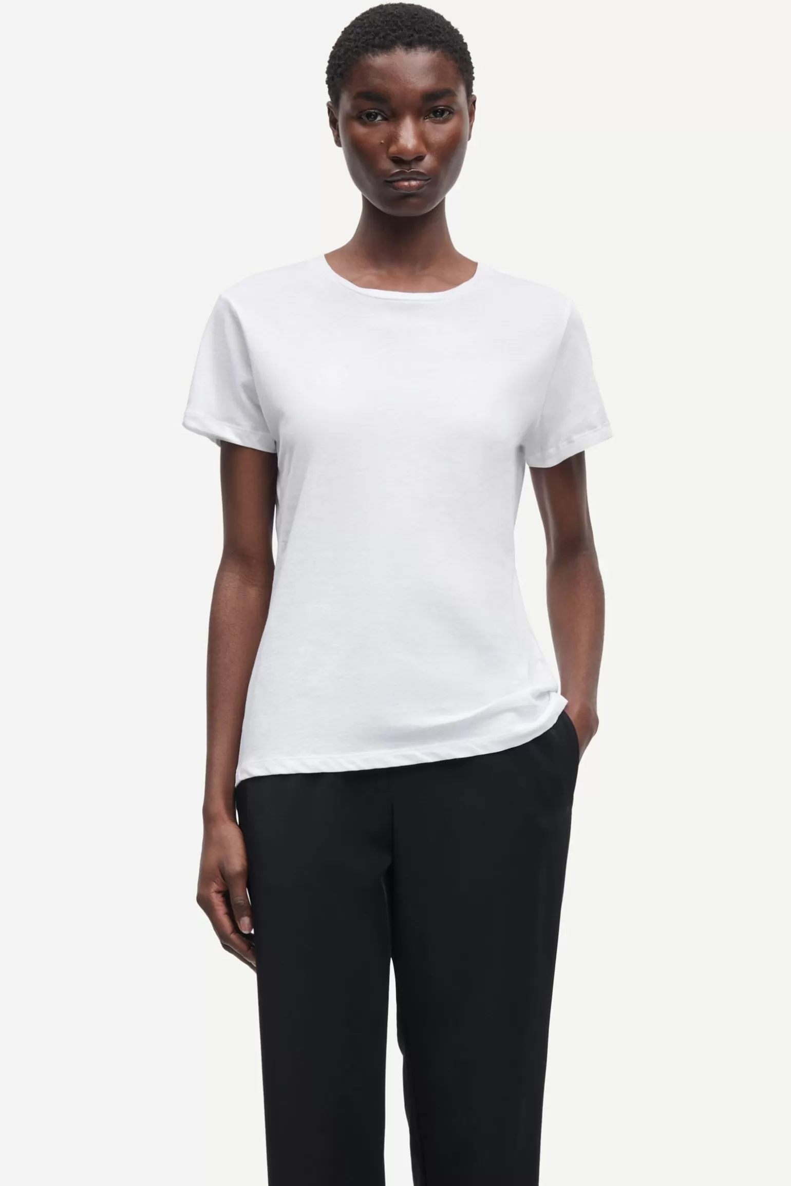 Dame Samsøe Samsøe T-shirts & Toppe*SOLLY TEE SOLID 205