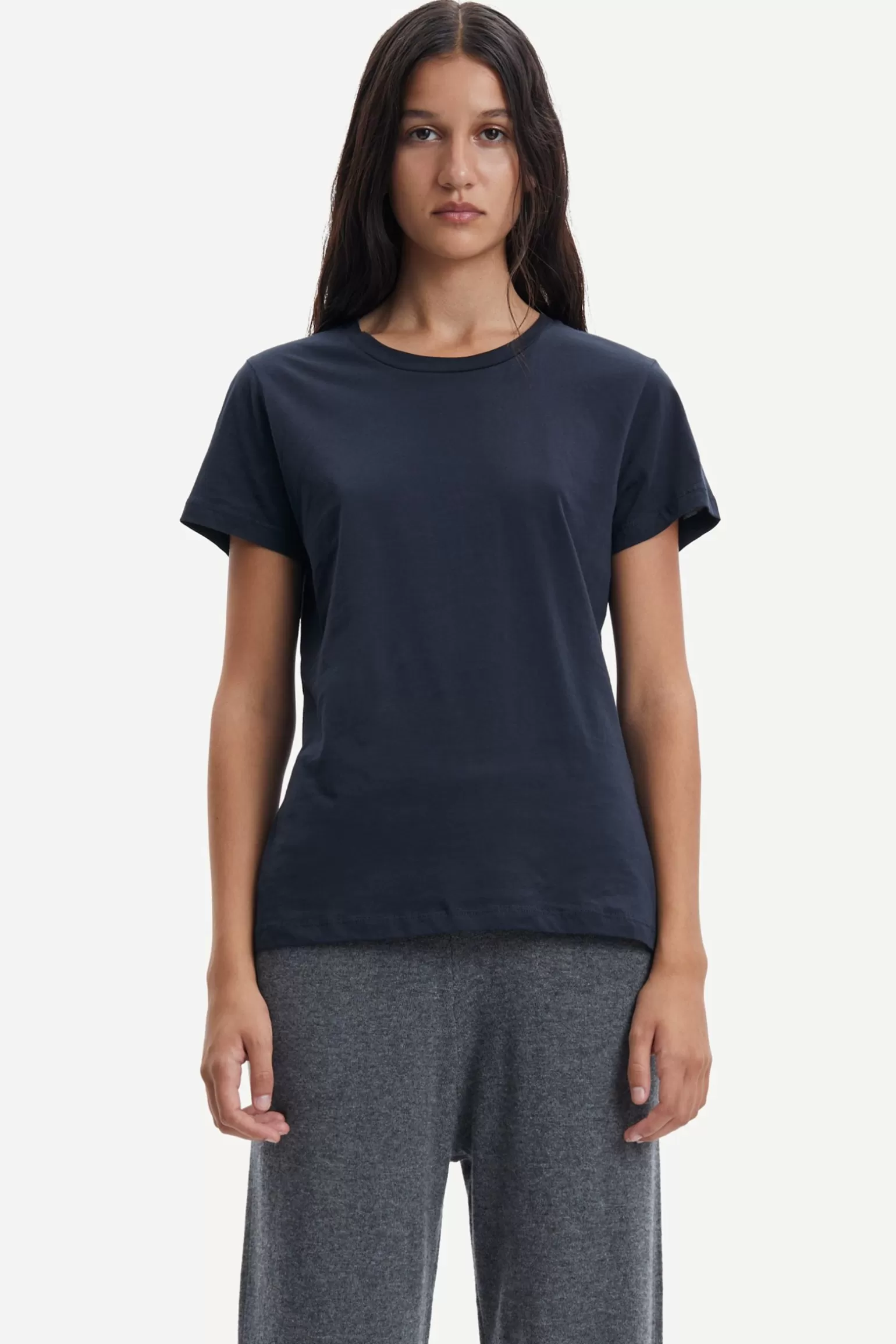 Dame Samsøe Samsøe T-shirts & Toppe*SOLLY TEE SOLID 205